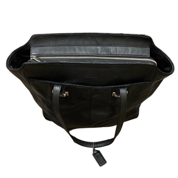 🔥 SALE 🔥 COACH TAYLOR LEATHER NORTH/SOUTH TOTE - F25941 - Picture 4 of 15